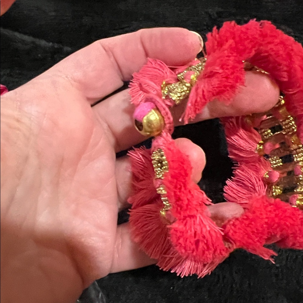 BuDhaGirl Pink and Gold Beaded Bracelet - Picture 4 of 4